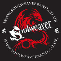 Red Tribal Dragon - B446 Circular Patch Beanie Design